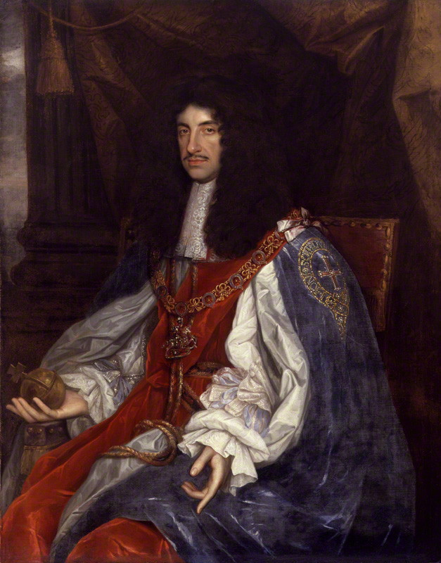 Le roi Charles II par John Michael Wright [National Portrait Gallery, Londres]